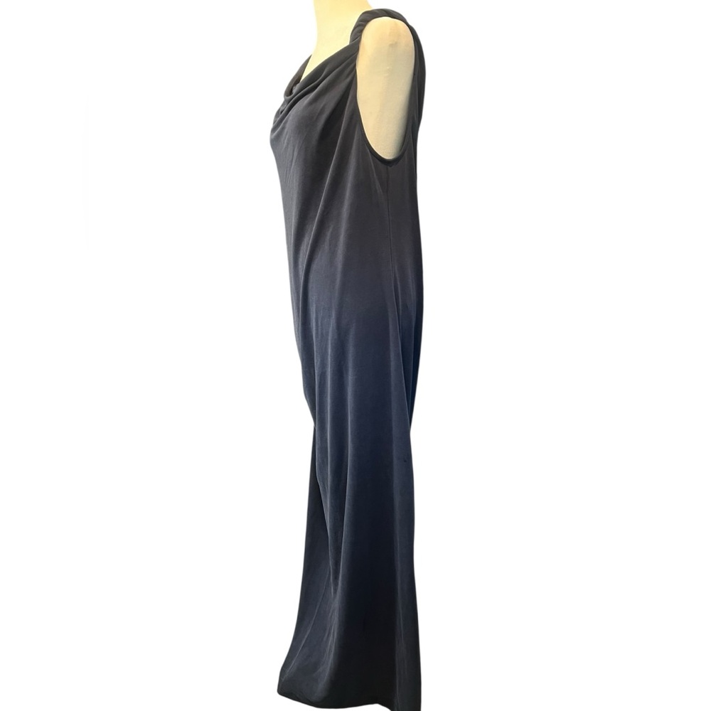 NWT Lou & Grey Sandwashed Modal Blend Navy Blue Shoulder Twist Dress - XL - Picture 9 of 11